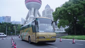 日常生活,配音,知识,公共汽车,卡车,树木,全景,东方明珠广播电视塔