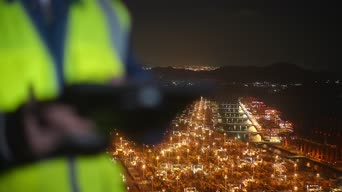 夜景,美景,树木,全景