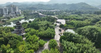 旅拍风景,美景,记录,大自然,树木,村落,全景