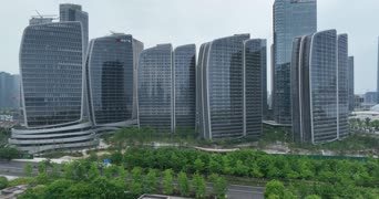 旅拍风景,城市,美景,高楼,公寓,高楼大厦,全景,香港公园