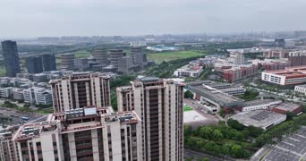 旅拍风景,城市,美景,高楼,城市,全景