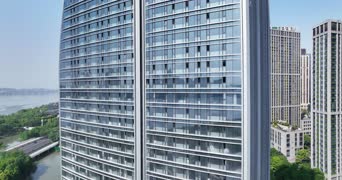 旅拍风景,城市,vlog,高楼,公寓,全景
