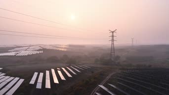 旅拍风景,夕阳,美景,大自然,树木,全景
