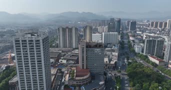旅拍风景,城市,美景,高楼,城市,全景