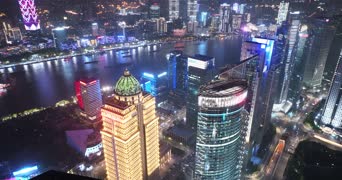 旅拍风景,夜景,演唱会,高楼,城市,全景