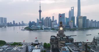 旅拍风景,城市,美景,高楼,全景,陆家嘴