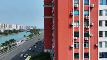 职业技能,消防,城市,高楼,全景