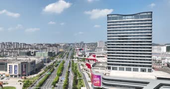 旅拍风景,美景,旅拍,歌曲演唱,高楼,公寓,城市,全景